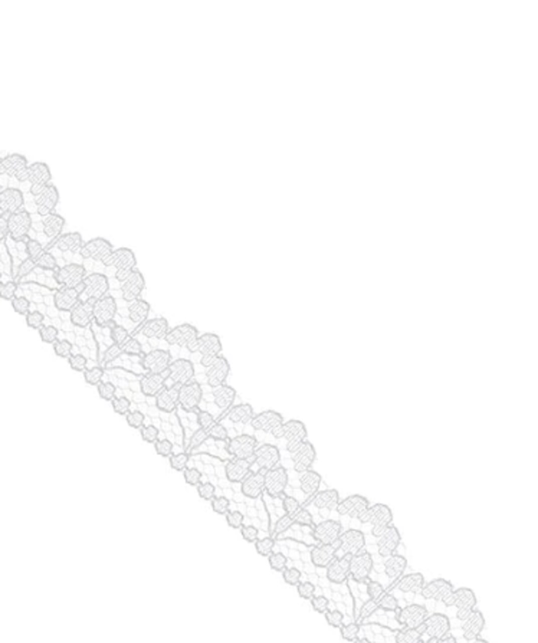 White Lace Ribbon, 0.85" x 10 Yards – Elegant Decorative Trim for Sewing, Gift Wrapping & DIY Crafts